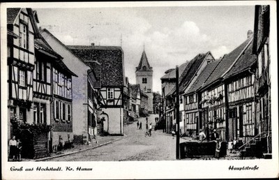 Postcard Hochstadt Maintal in Hesse, Hauptstraße - 10473935