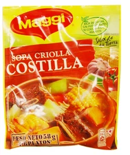 MAGGI Sopa Criolla Costilla 58 gr. | Rib Flavored Soup Mix 2.05 oz.