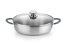 COOKWARE Master Sauté Pan w/Glass Lid | 10.2 inches - 2,6 quarts Professional...