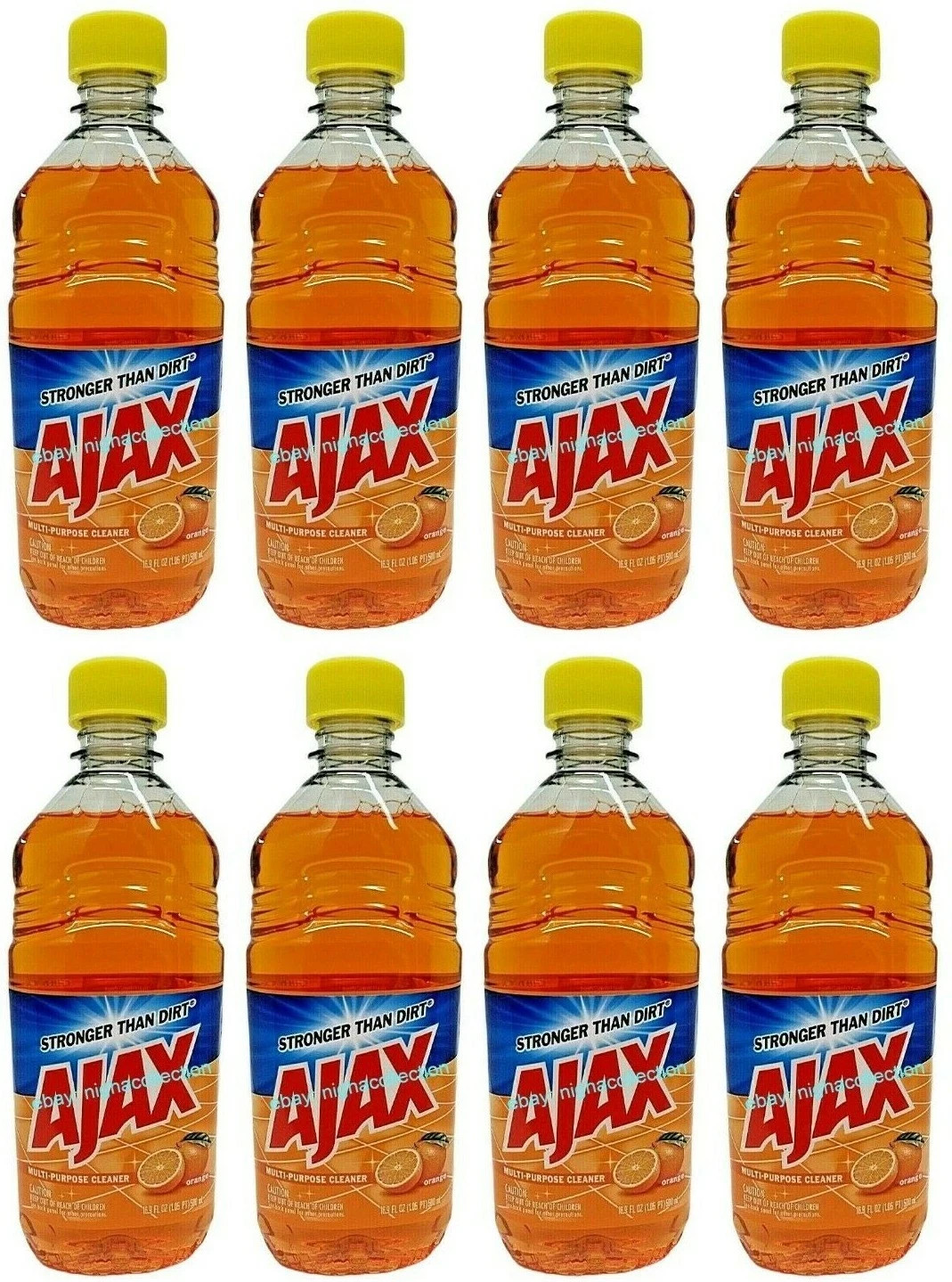 ( LOT of 8 Bottles ) Ajax ORANGE All Purpose Cleaner 16.9 oz Ea Bottle