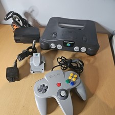 Nintendo 64 N64 Console PAL with Power Supply AV Cable and Controller Working