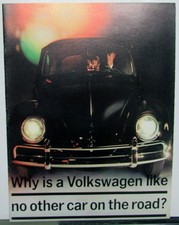 1963 Volkswagen Vw Dealer Prestige Large Color Sales Brochure Beetle Rare