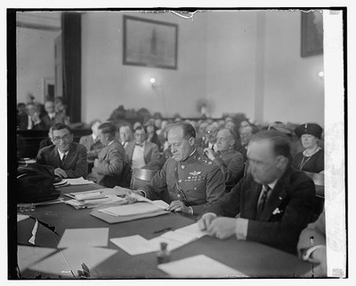 Photo:Lt. Col. B.D. Houlois before special aviation board, 9/29/25