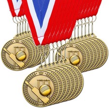 30 Pcs Award Medals Bulk 2'' Gold Trophy Award Winner Metal First Place with ...