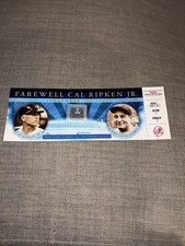 Yankee SGA Farewell Cal Ripken Jr Ticket Stub Lou Gehrig Kodak Paper