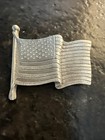 Longaberger Old Glory Flag Tie-On or Lapel Pewter Pin #77277 New for Basket — photo 2
