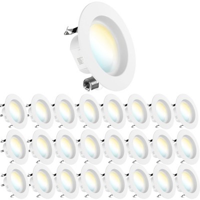 Sunco 24 Pack 5CCT LED Recessed 4 Inch, 3000K/4000K/5000K/6000K/6500K Selecta...