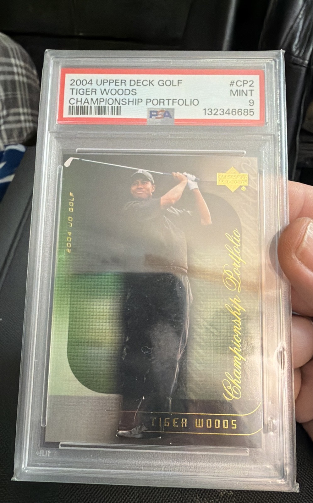 2004 Upper Deck - Championship Portfolio Tiger Woods #CP2 PSA 9 view 1