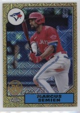 2022 Series 1 1987 Topps Chrome Silver Pack Mojo Marcus Semien #T87C-70 0st9