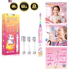 Kids Electric Toothbrush Toddler Toothbrush Age 2-4-8-12 Electric Toothbrush ...