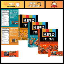 Gluten-Free Mini Snack Bars Variety Pack, Low Sugar, Low Calorie, 30 Count