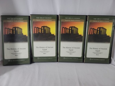 Great Courses: The History of Ancient Egypt Parts 1-4 - 8 DVD Set -EUC -FREE SHP