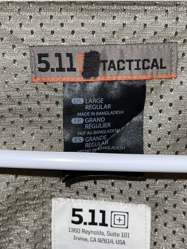 5.11 TACTICAL 49030 LARGE REGULAR EXTERNAL Uniform Carrier SILVERTAN CLASS A - Picture 8 of 12