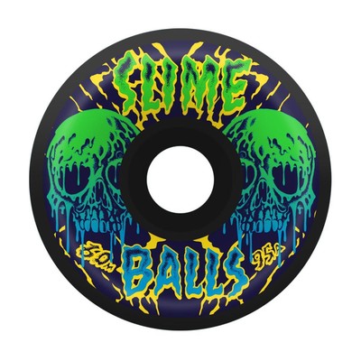 Slime Balls Skateboard Rollen Skull Vomits 95a schwarz 60mm