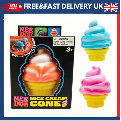 NeeDoh NICE CREAM CONE Ice Cream Squishy Toy 2026 NEE DOH Stressball