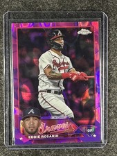 Eddie Rosario 2023 Topps Chrome Update #USC115 Magenta/Purple Lava Lamp /299