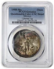 1988 Mo PCGS UNC Detail Mexico Toned 1 oz Silver 0.999 Libertad Onza Coin 63229A