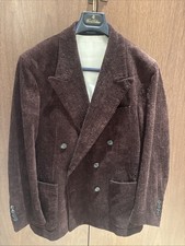 Todd Snyder Brown Corduroy Double-Breasted Blazer 38S 