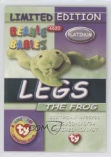 1999 Ty Beanie Babies Platinum Edition Legs the Frog #4020 11pj