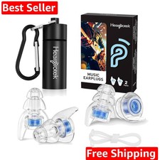 Concert Ear Plugs, 2Pairs Reusable high Fidelity Musician Ear Plugs for Conce...