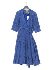 Emily and fin Wrap Maxi Dress XL in Blue