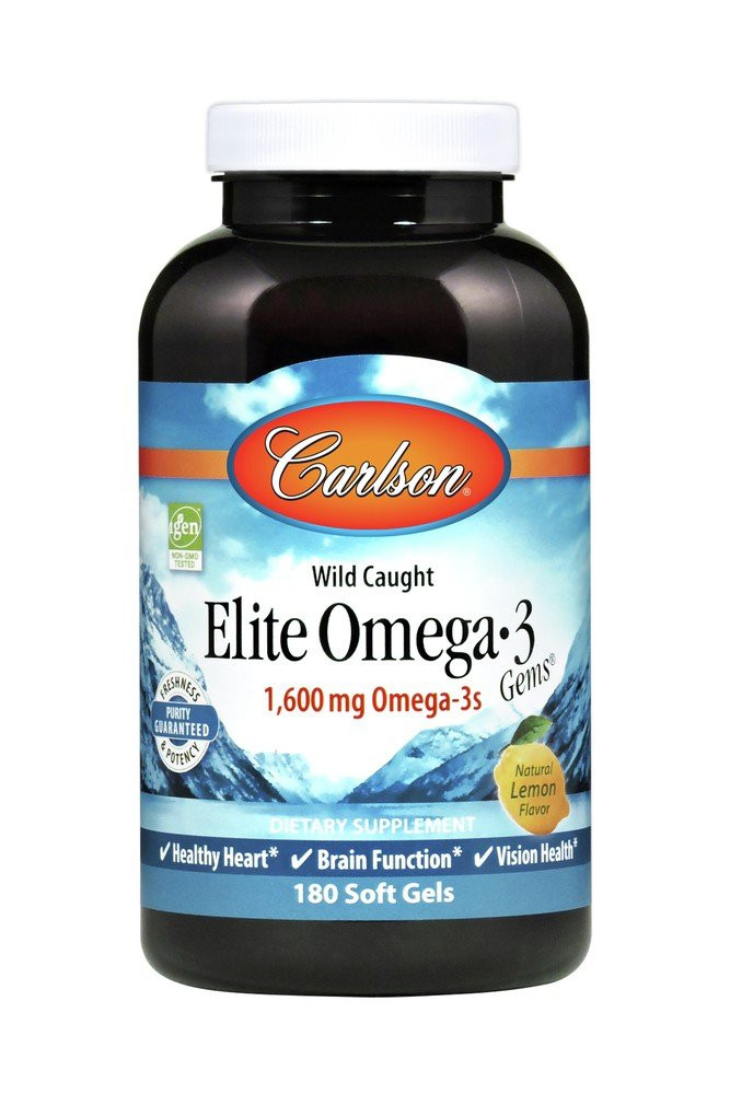 Carlson Laboratories Elite Omega-3 Gems 180 мягких капсул