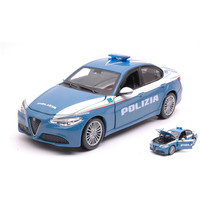 Alfa Romeo Giulia 2016 Polizia 1:24 Burago Forze Dell'ordine -D- Neues Modell