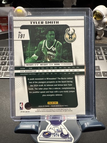 2024-25 Panini Prizm Deca Tyler Smith #191 RC Rookie Mojo 1/25 - Imagen 4 de 5