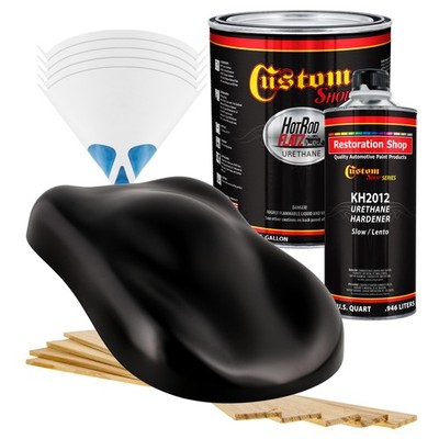 HOT ROD FLATZ Boulevard Black Gallon Kit URETHANE Flat Auto Car Paint Kit
