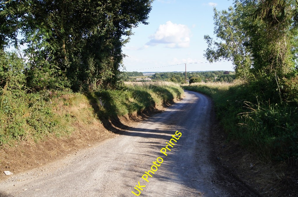 Photo 6x4 Lane towards Wootton St Lawrence c2015 UK
