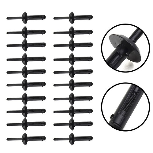 Rivet Clips Car Clips Plastic Rivet Clips Black Car Clips Plastic Black - Picture 11 of 12