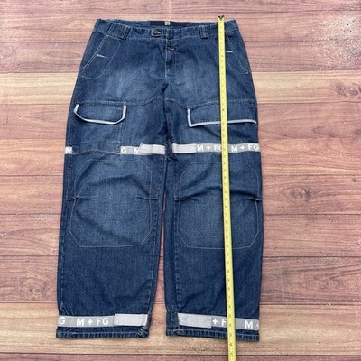 Vintage Marithe Francois Girbaud Blue Jeans Size 42 Gray Shuttle