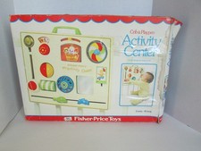 Vintage Fisher Price Baby Crib  Playpen Activity Center 1973 Toy 134 w/ Box
