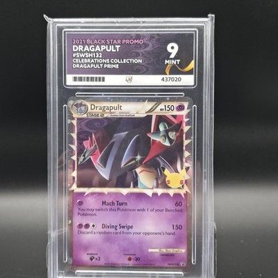 Pokemon Dragapult Prime SWSH132 Holo Black Star Promo Celebrations
