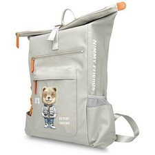 Nimmy Glasses Cool Cat Laptop Backpack Grey - N-KM-DNBB-011