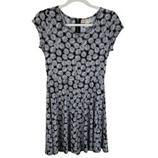 MICHAEL Michael Kors Palm Leaf Print Lightweight Stretchy Above Knee Dress Sz S