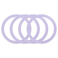 4Pcs Magnetic Adapter Ring, Magnetic Wireless Charger Conversion Kit, Purple