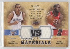 2009-10 Upper Deck VS Dual Materials 321/570 Thabo Sefolosha Martell Webster 0af