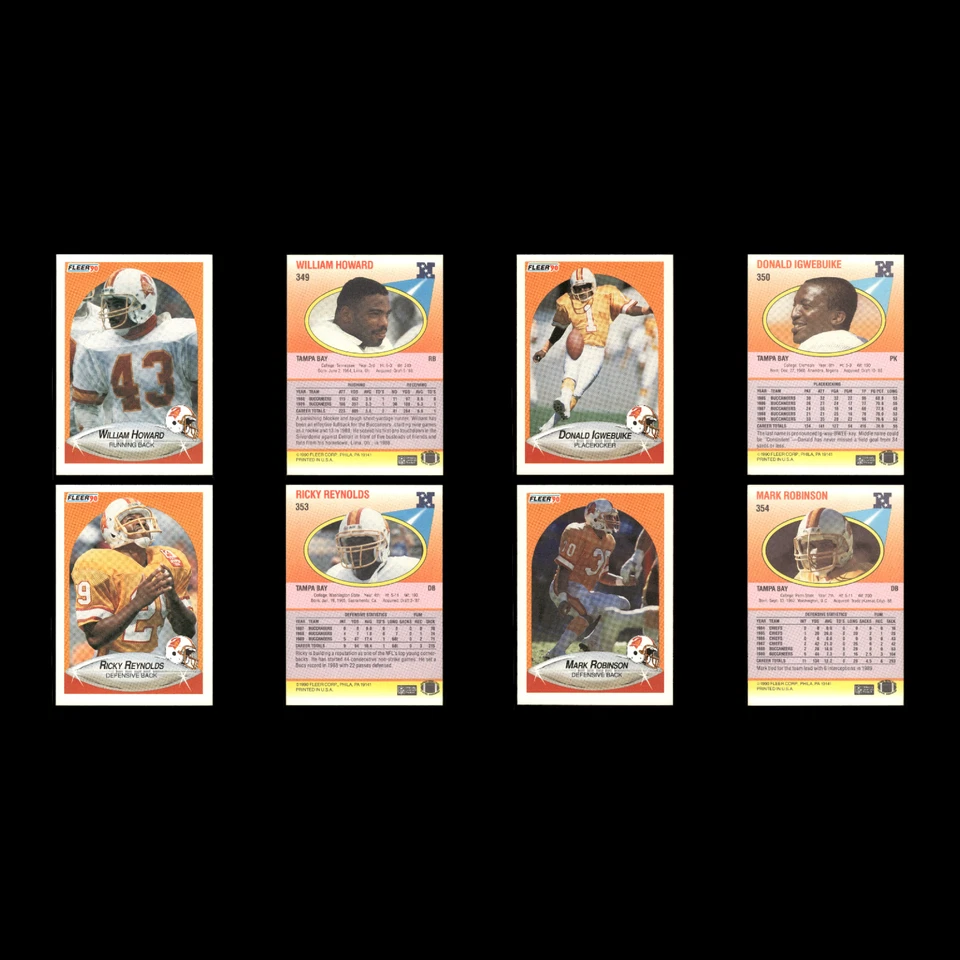 Tampa Bay Buccaneers Lot 35 Football Cards Score Craig Erickson NM Football NFL - Image 4 of 4
