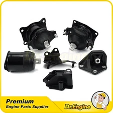 6PCS Engine Motor & Trans Mount Set For 2003-2007 Honda Accord 2.4L (Automatic)