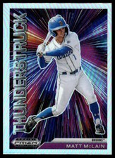 Matt McLain 2021 Panini Prizm Draft Picks #T-MM Thunderstruck Silver Prizm