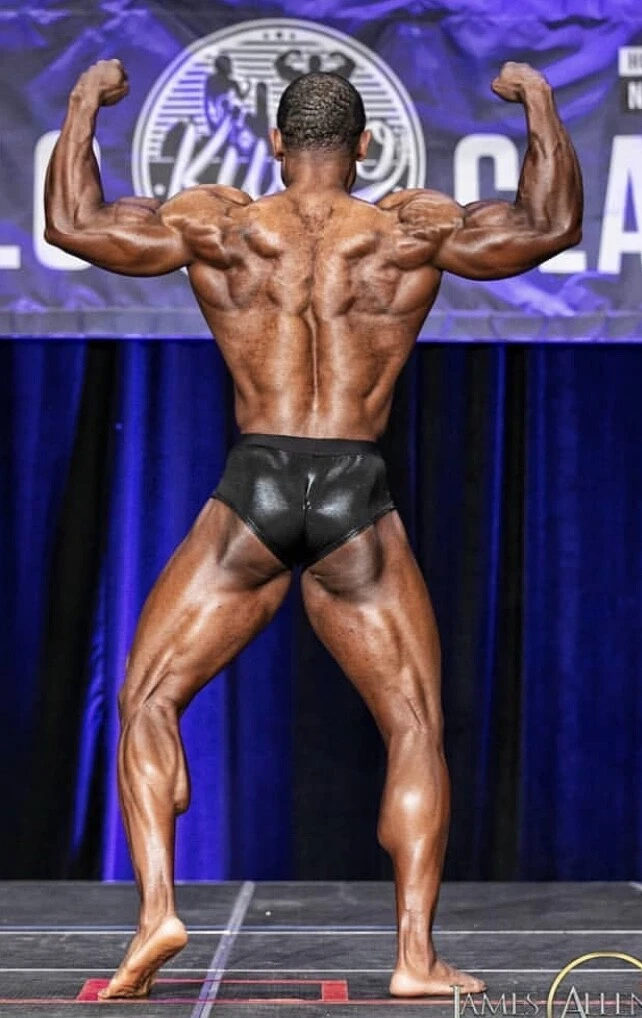 men s black wet look classic physique trunks IFBB NPC cut any Size