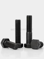 Black 12.9 Steel Hexagon Head Screws Left Hand Thread M6 M8 M10 M12 M14-M20