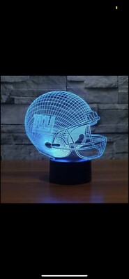 NY Giants 3D Desk Lamp Night Light iiLED 7 Different Changing Colors - NIB -...