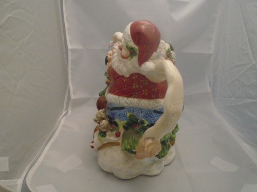 Fitz & Floyd Santa Claus Tree Pitcher Ceramic and 3D Great Gift - Picture 4 of 5