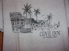 NAPLES BAY COVE INN gray M t shirt