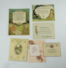 Vintage Happy Mother's Day Greeting Card Lot  6pc Preowned 