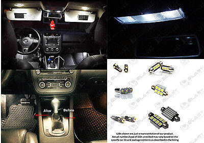 12pc LED Interior Light Kit Package For Volkswagen Jetta MKV MK5