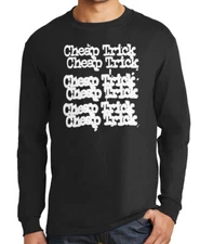 Cheap Trick Long Sleeve T-Shirt Stacked Logo Rick Nielsen 70s Rock Band S3XL Tee