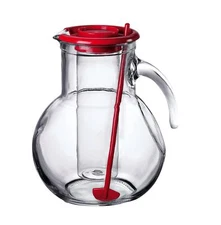 	Bormioli Rocco Kufra Jug with Ice Container Red Lid 72 3/4 Ounce	
